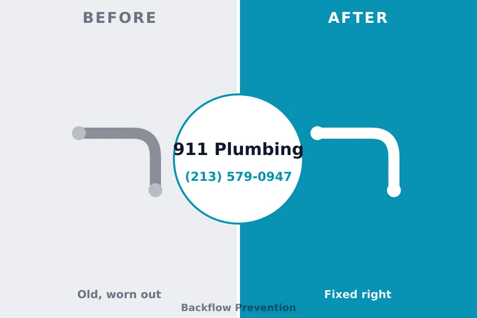 Before and after: plumbing repair Des Arc, AR